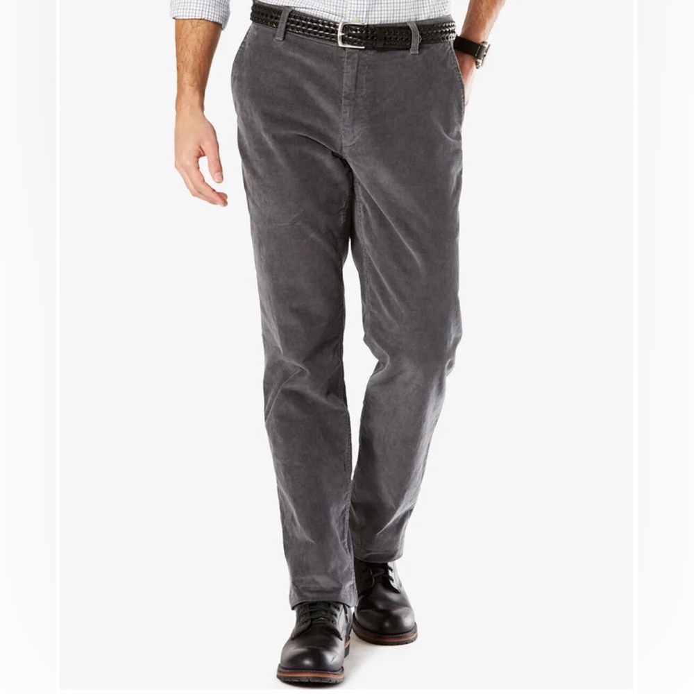 Dockers Charcoal Straight Fit Corduroys
